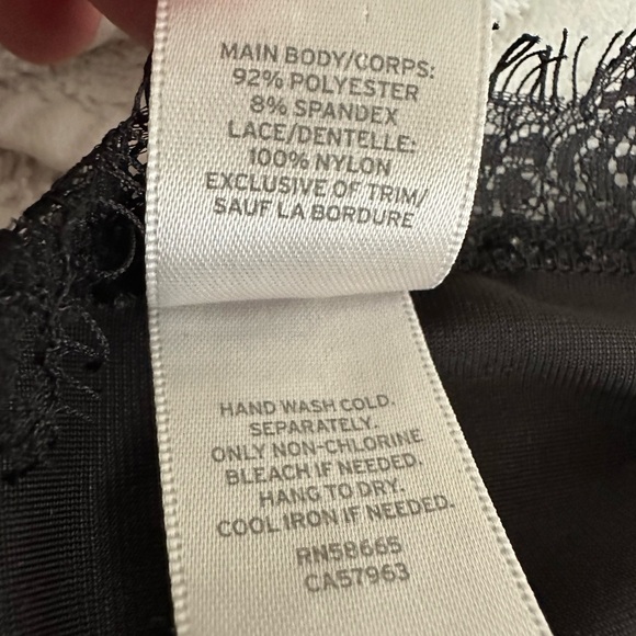 Chelsea 28 Velvet EyeLash Lace Trim Bralette Black Nordstrom Size Medium - Picture 9 of 11